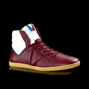 Louis Vuitton Spitfire Maroon Men’s Sneaker Boots